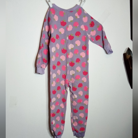 Planet ZZZ Purple Pink Fleece Pajamas Sz 6 - Picture 4 of 6